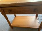Eiken tv/salon tafel, Ophalen, Zo goed als nieuw, 25 tot 50 cm, Rechthoekig
