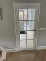 2 stompe deuren met ruitjes glas, Doe-het-zelf en Verbouw, Ophalen, Gebruikt, 80 tot 100 cm, Binnendeur