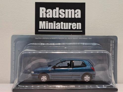 Fiat Bravo 1998 - Blauwgroen - 1:43 Norev Blister, Hobby en Vrije tijd, Modelauto's | 1:43, Nieuw, Auto, Norev, Ophalen of Verzenden