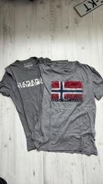 Maat xs tshirt grijs Napapijri, Ophalen of Verzenden, Zo goed als nieuw, Maat 46 (S) of kleiner, Grijs