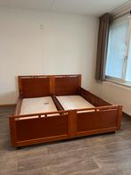 2x 1 persoon kersenhouten bed ombouw, Huis en Inrichting, Slaapkamer | Bedden, Ophalen, 90 cm, Eenpersoons, Zo goed als nieuw