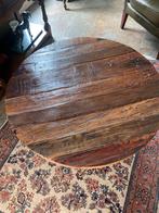 Ronde salontafel - 90cm doorsnee, 45cm hoog, Huis en Inrichting, Tafels | Eettafels, Gebruikt, Rond, Overige houtsoorten, 50 tot 100 cm