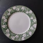 4 Vintage  Churchill 4 diner borden met Bladmotief, Ophalen of Verzenden, Zo goed als nieuw, Bord(en), Overige stijlen