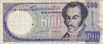 Venuzuela 500 bolivares 31-5-1990, Verzenden, Zuid-Amerika, Los biljet
