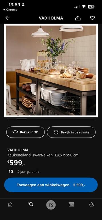 Ikea Vadholma Keukeneiland - afbeelding 5