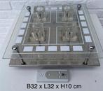 Plafondlamp LED met afstandsbediening 32x32x10cm, Ophalen, Nieuw, Glas