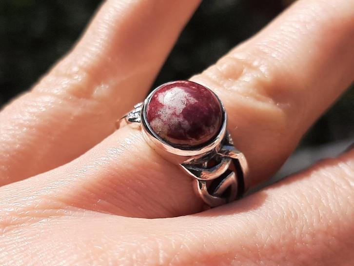 Vanoli - 925 zilveren ring met thuliet maat 17, Sieraden, Tassen en Uiterlijk, Ringen, Nieuw, Dame, 17 tot 18, Overige kleuren