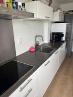 Keuken Hoogglans wit (3.76 meter), Ophalen, Gebruikt, Wit, Enkelwandige keuken