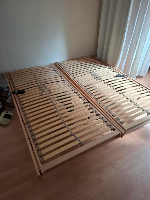 Electrisch verstelbare lattenbodem 2x 90x200, Huis en Inrichting, Slaapkamer | Matrassen en Bedbodems, Gebruikt, 90 cm, 200 cm