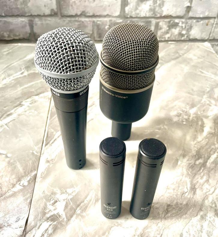Set professioneel microfoon s, Muziek en Instrumenten, Microfoons, Gebruikt, Instrumentmicrofoon, Ophalen