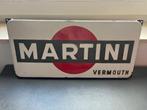 Emaille reclamebord martini emaillerie langcat bussum, Ophalen of Verzenden, Gebruikt, Reclamebord