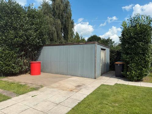 Metalen schuur 6 X 4 meter, Tuin en Terras, Tuinhuizen, Zo goed als nieuw, Schuur, Metaal, 500 cm of meer, 400 cm of meer, Zonder ramen