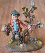 Druivenplukker vintage beeld kitch druiven oogst druif wijn, Ophalen of Verzenden, Huis en Inrichting