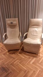 2 Leren Jori Stoelen, Huis en Inrichting, Fauteuils, Ophalen of Verzenden, Gebruikt, 75 tot 100 cm