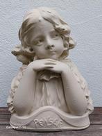 Gesigneerd Art Nouveau borstbeeld Penser meisje, Antiek en Kunst, Ophalen of Verzenden