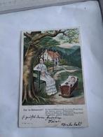 DIEP IN HET BOHEEMSE WOUD. 1905. VROUW BIJ KINDERBEDJE, Antiek en Kunst, Kunst | Etsen en Gravures, Ophalen of Verzenden