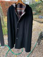 Zwarte loden cape jas met capuchon, Kleding | Dames, Jassen | Winter, Ophalen of Verzenden, Zo goed als nieuw, Zwart