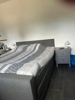 Grijze tweepersoons bed 180/200 bed zijn losse delen, Huis en Inrichting, Ophalen, Gebruikt, Tweepersoons, 200 cm