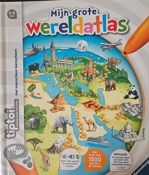 Tiptoi pen met wereldatlas en Engelse detective, Kinderen en Baby's, Speelgoed | Educatief en Creatief, Zo goed als nieuw, Ophalen
