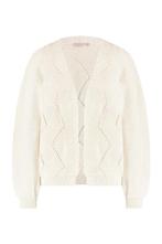 Studio anneloes jorien ajour cardigan vest M offwhite, Maat 38/40 (M), Wit, Ophalen of Verzenden, Zo goed als nieuw