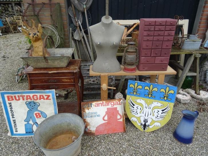 allerlei Franse borden / bordjes met tekst, Antiek en Kunst, Curiosa en Brocante, Ophalen
