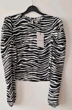 Loavies blouse XS Zebraprint, Kleding | Dames, Tops, Nieuw, Maat 34 (XS) of kleiner, Ophalen of Verzenden, Zwart