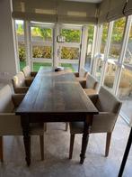 Antieke Franse Eettafel, Huis en Inrichting, Tafels | Eettafels, Ophalen, Gebruikt, 200 cm of meer, 50 tot 100 cm