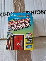 Monopoly Bieden, Hobby en Vrije tijd, Hasbro, Ophalen of Verzenden, Een of twee spelers, Zo goed als nieuw