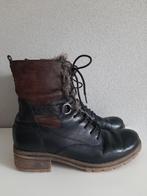 Tamaris donkerblauw/bruine veterboots maat 39, Tamaris, Blauw, Lage of Enkellaarzen, Ophalen of Verzenden