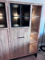 Old teak houten kast met verlichting, Ophalen, 50 tot 100 cm, Zo goed als nieuw, 150 tot 200 cm