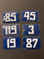 Vintage Emaille Huisnummers, Ophalen