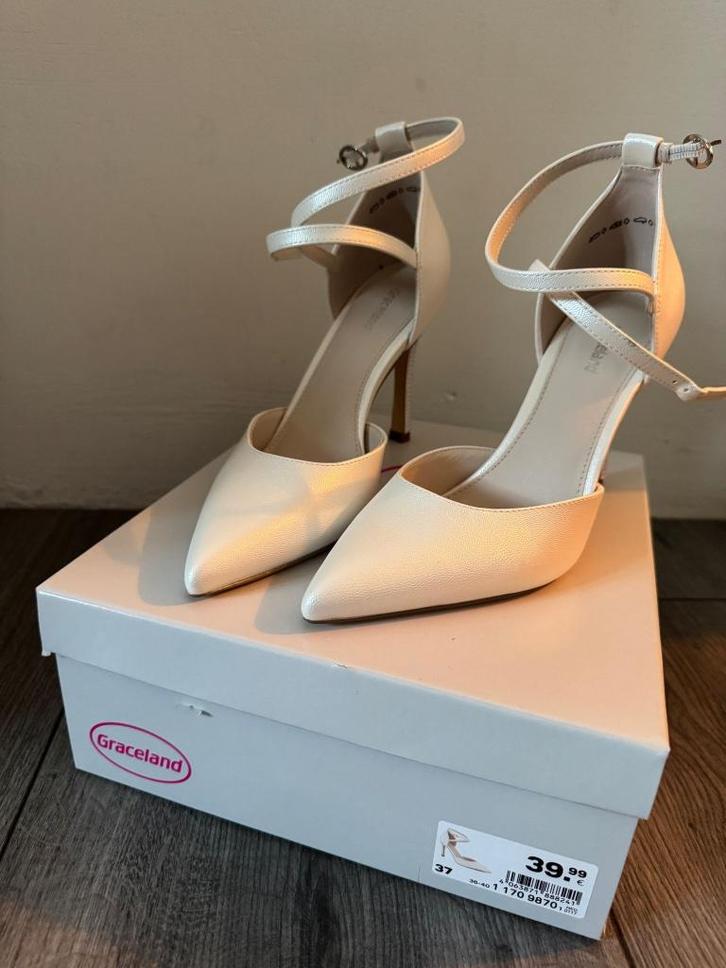 Nieuwe witte hakken van Graceland – maat 37, Kleding | Dames, Schoenen, Nieuw, Schoenen met hoge hakken, Wit, Ophalen