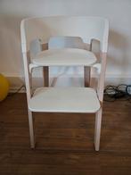 Stokke Steps Meegroeistoel - Wit met Lichte Poten, Ophalen, Zo goed als nieuw, Meegroeistoel, Gordel(s)