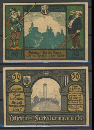 Jena 50 Pfg 1921 Duits Noodgeld Biljet c-128 jdu    Conditie beschikbaar voor biedingen