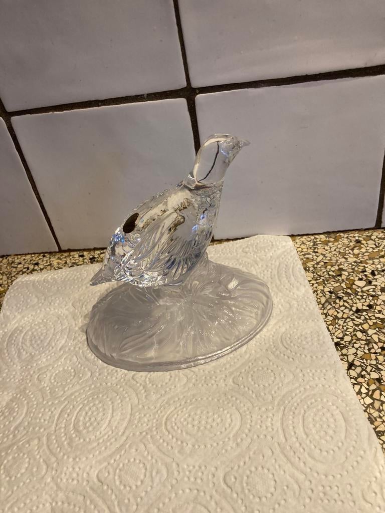 Mooi glazen beeld vogel, Verzamelen, Ophalen of Verzenden, Zo goed als nieuw, Dier