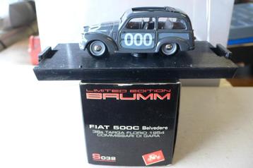 fiat 500c belvedere targa florio 1954 - brumms032 1/43 beschikbaar voor biedingen