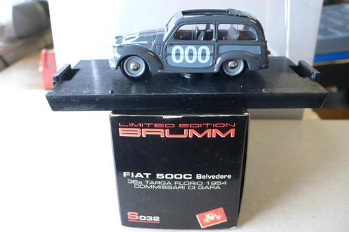 fiat 500c belvedere targa florio 1954 - brumms032 1/43, Hobby en Vrije tijd, Modelauto's | 1:43, Nieuw, Auto, Overige merken, Verzenden