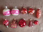 Kerst, rood/roze serie, 10 stuks, Verzenden