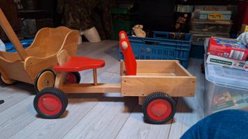 Houten Loopfiets/Bakfiets voor Peuters beschikbaar voor biedingen