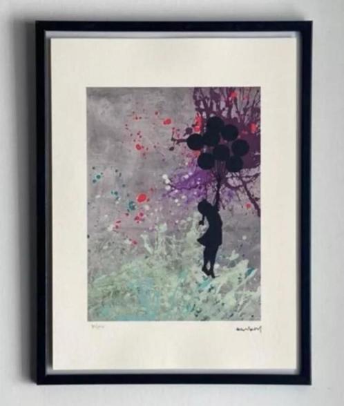 BANKSY : lithografie met certificaat, Antiek en Kunst, Kunst | Litho's en Zeefdrukken, Verzenden