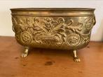 Plantenbak jardinière messing vorige eeuw, Antiek en Kunst, Ophalen of Verzenden, Koper