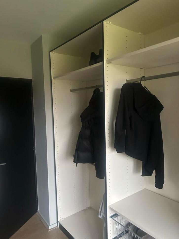 IKEA Pax kast - zwart/wit, Huis en Inrichting, Kasten | Kledingkasten, Gebruikt, Met deur(en), Kunststof, Ophalen