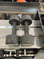 2 x 5 kg rubberen dumbells dumbell set gewichten, Ophalen, Gebruikt, Rubber, Dumbells