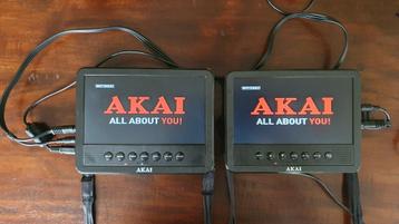 Akai portable dvd speler (2 schermen) voor in auto