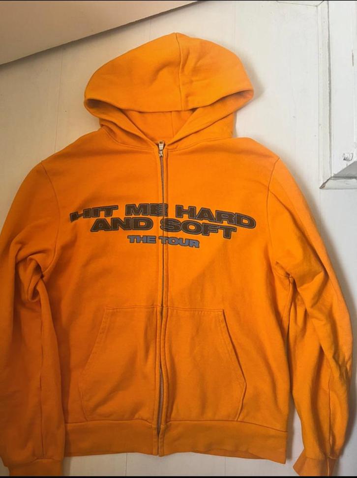 Billie Eilish vest maat XL, Kleding | Heren, Truien en Vesten, Zo goed als nieuw, Maat 56/58 (XL), Oranje, Ophalen of Verzenden