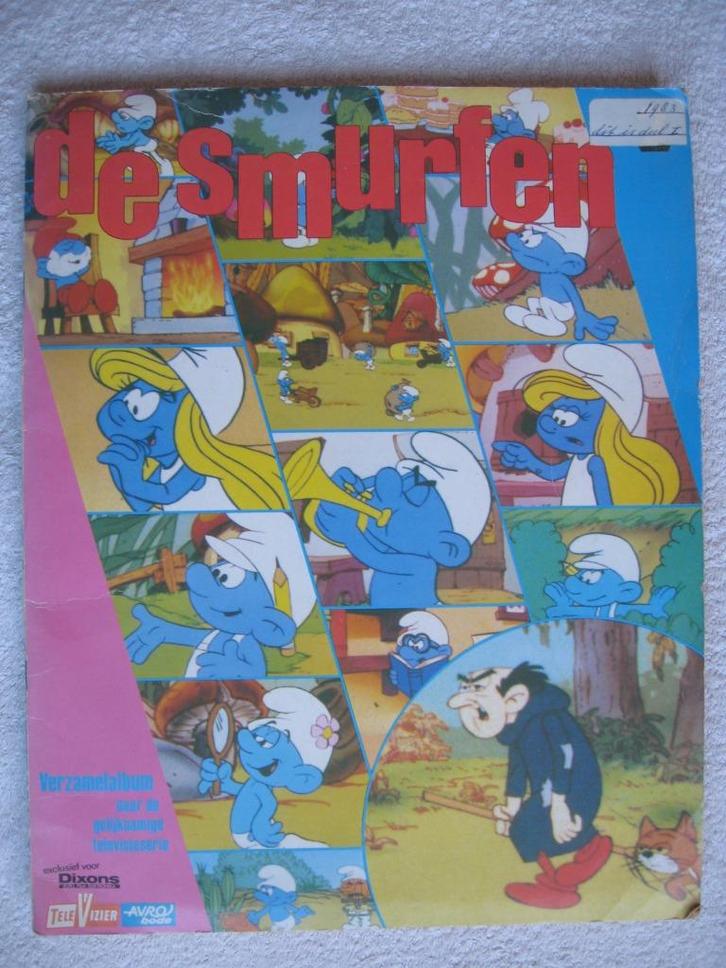 verzamelplaatjes album De Smurfen - van Avrobode & Dixon, Verzamelen, Poppetjes en Figuurtjes, Gebruikt, Ophalen of Verzenden