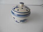 Wim Visser jampotje creme/blauw, Antiek en Kunst, Ophalen of Verzenden