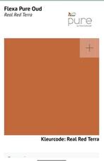 Flexa strak op de muur terra kleur, 5 tot 10 liter, Ophalen, Zo goed als nieuw, Verf