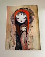 Aquarel Moeder en Kind - Hennie Prinsen 2020, Antiek en Kunst, Ophalen of Verzenden