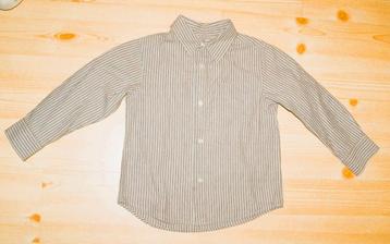 L.o.g.g. By h&m beige/wit gestreept blouse maat 110 beschikbaar voor biedingen